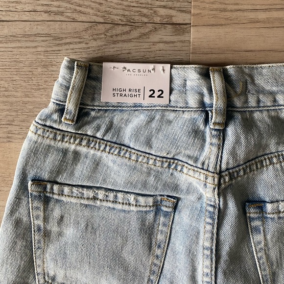 •FREE SHIPPING• Pacsun High Rise Straight Jean (Size 22) •BRAND NEW• - Picture 5 of 8